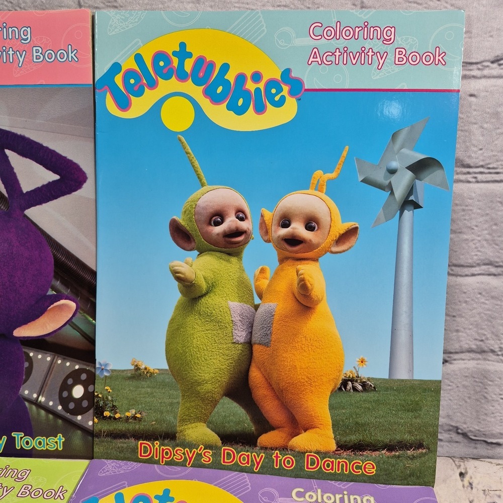 Teletubbies Coloring Activity Books Vtg 1998 Ragdoll Lot Of 4 New - Picture 3 of 6